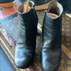 Black leather Marsell ankle boots